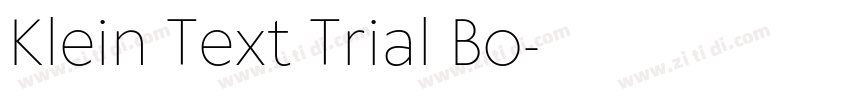Klein Text Trial Bo字体转换
